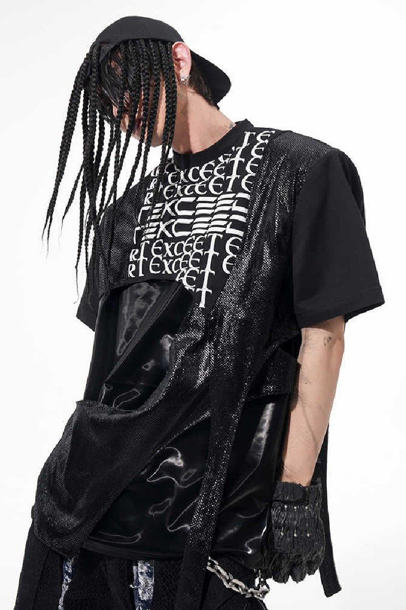 Deconstructed Letter Print Tee