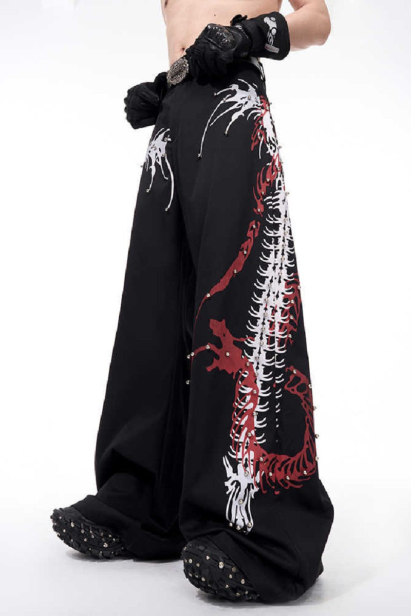 Snake Spine Studded Trousers