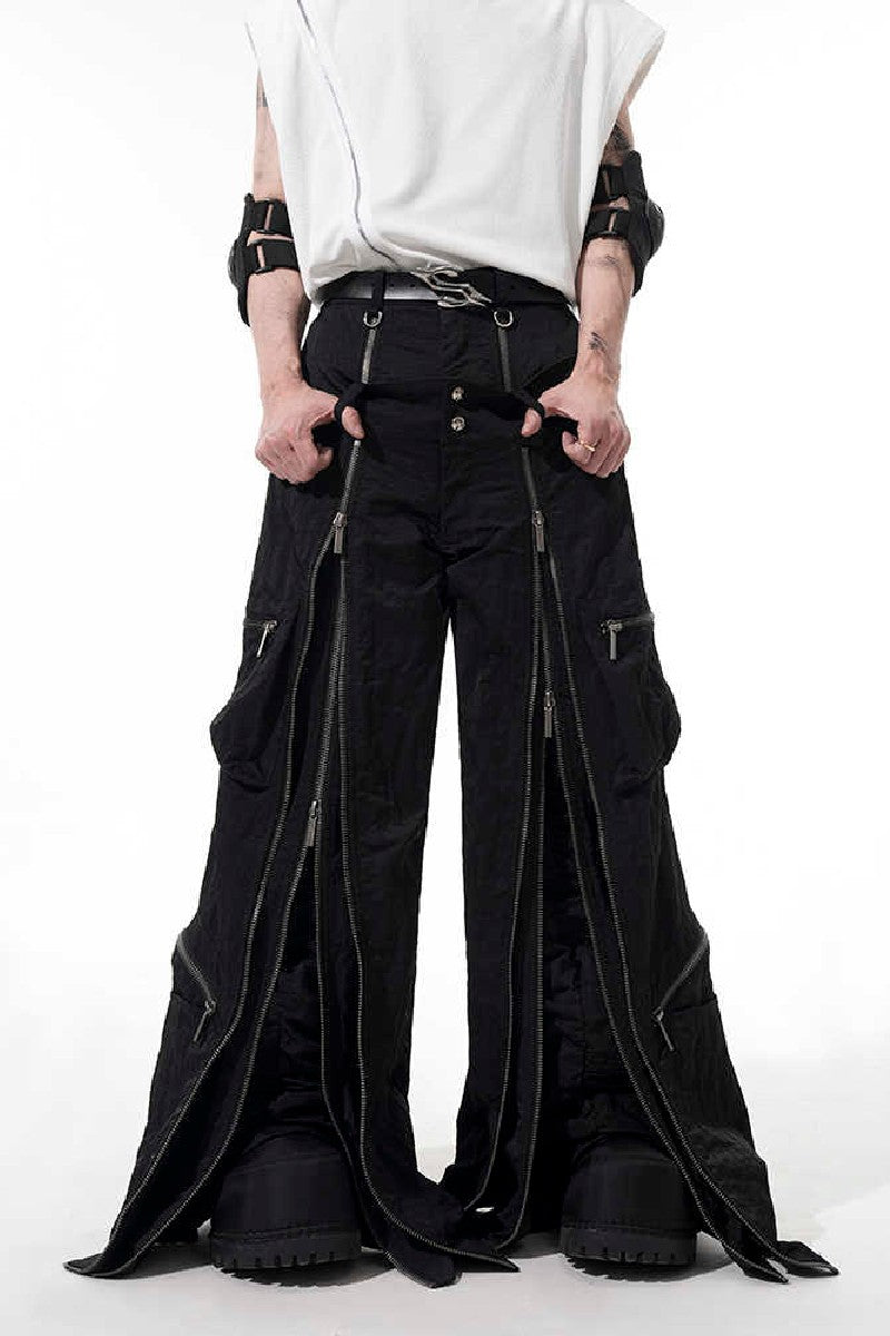 Zippered Multi Pocket Cargo Pants