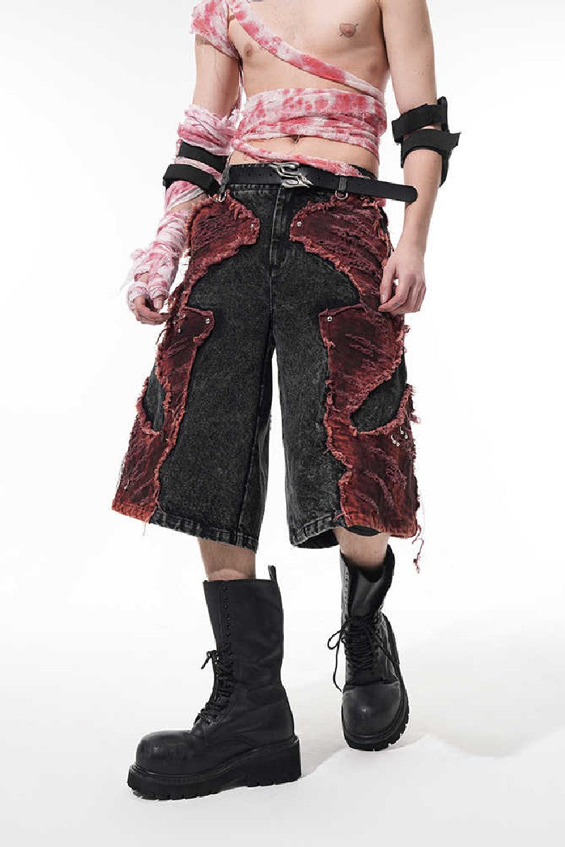 Distressed Punk Jorts
