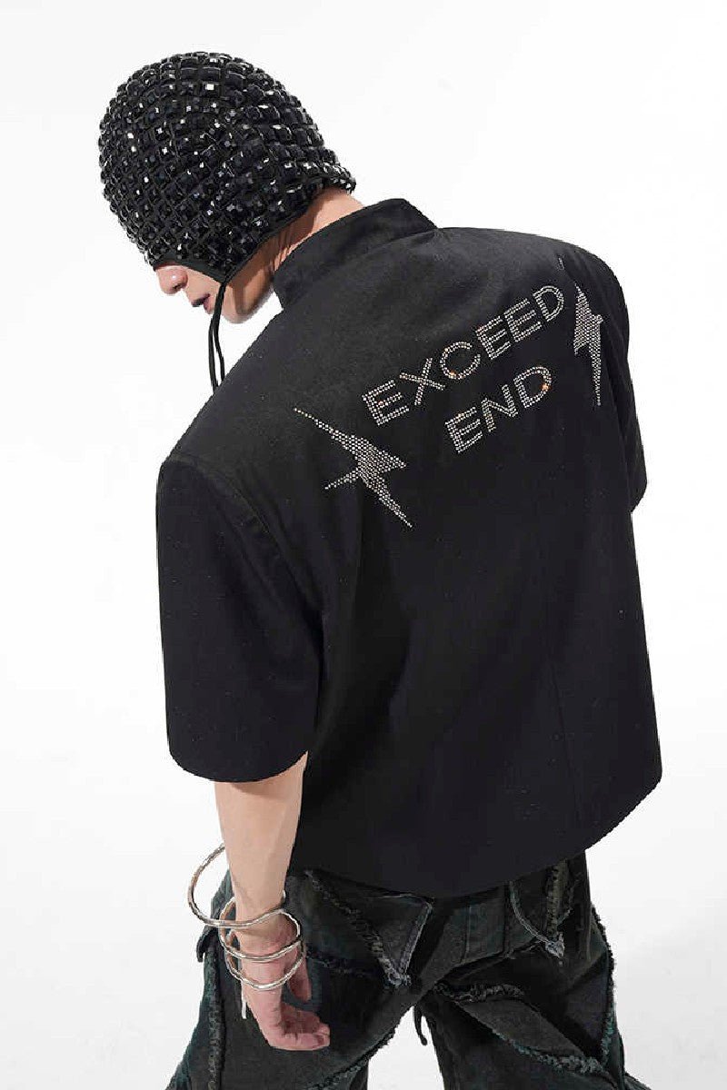 Embellished Snake Short Sleeve Shirt