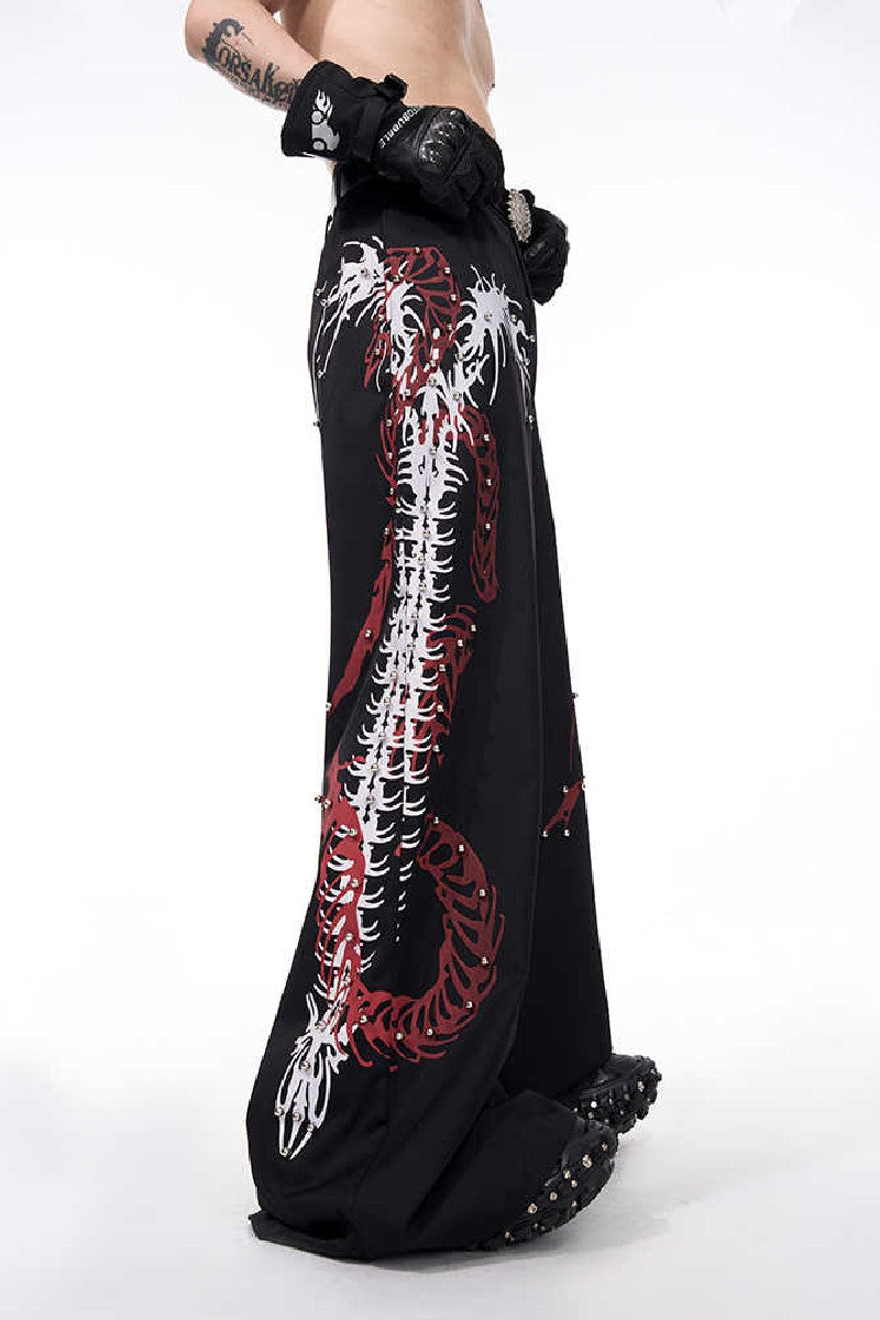 Snake Spine Studded Trousers