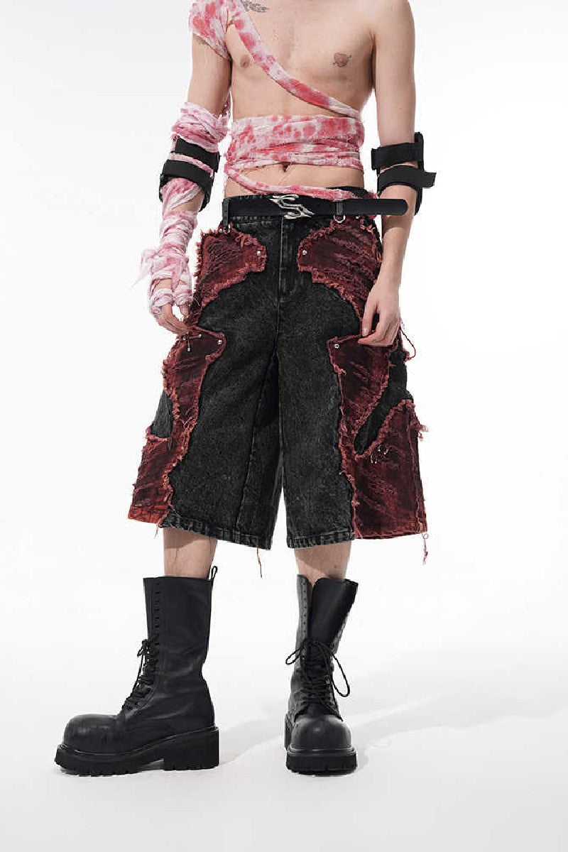 Distressed Punk Jorts