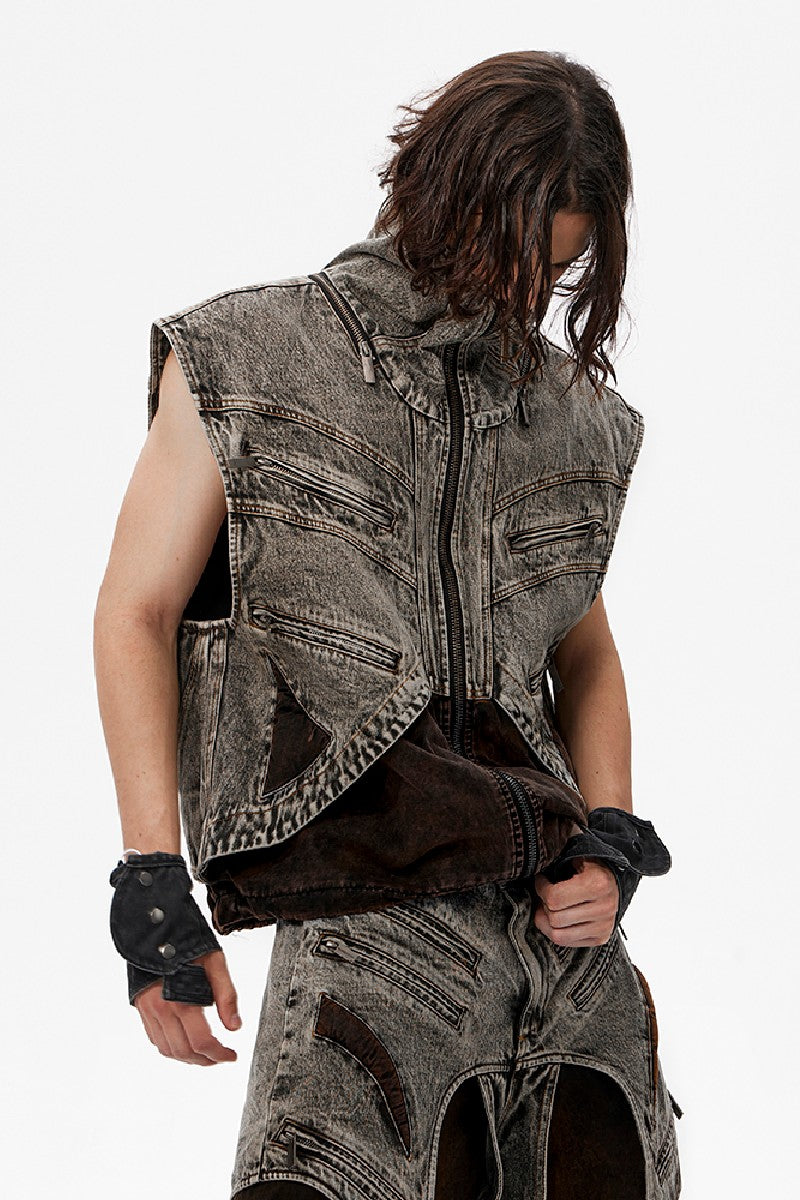 Layered Design Denim Jorts