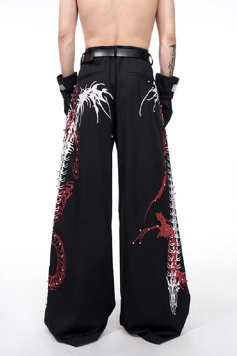 Snake Spine Studded Trousers