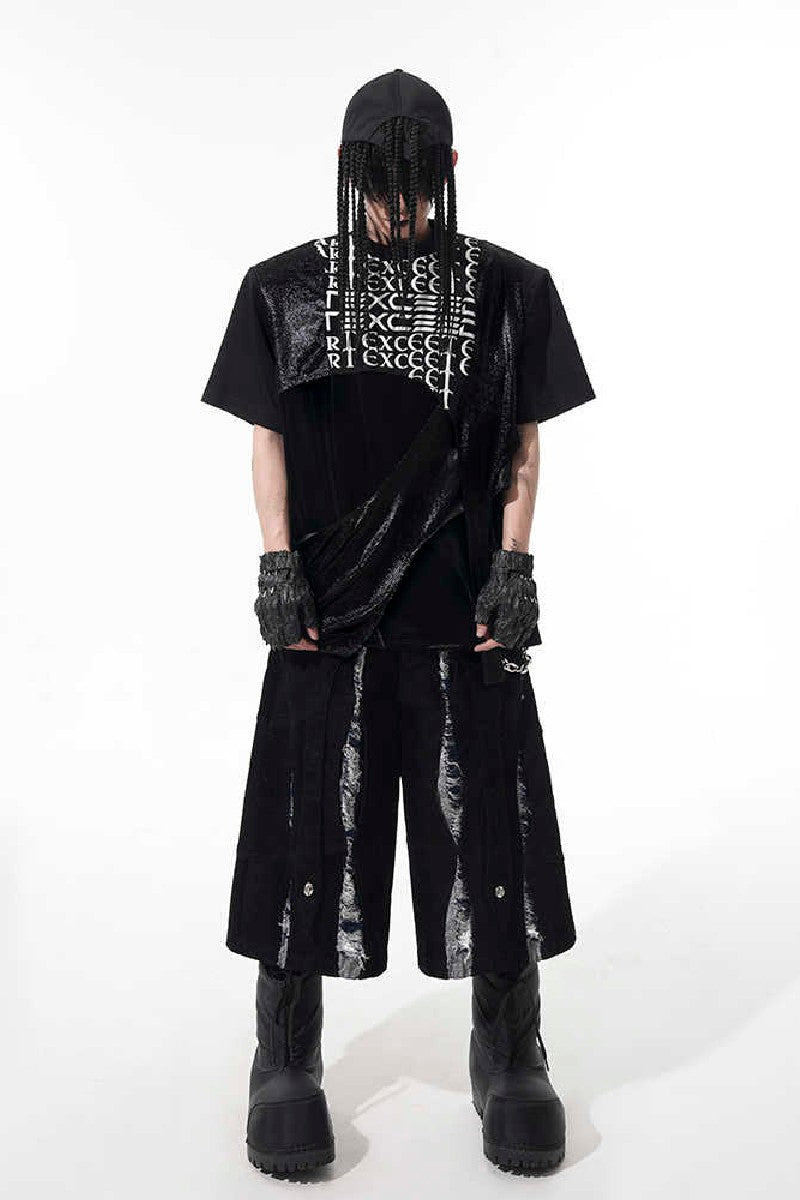 Deconstructed Letter Print Tee