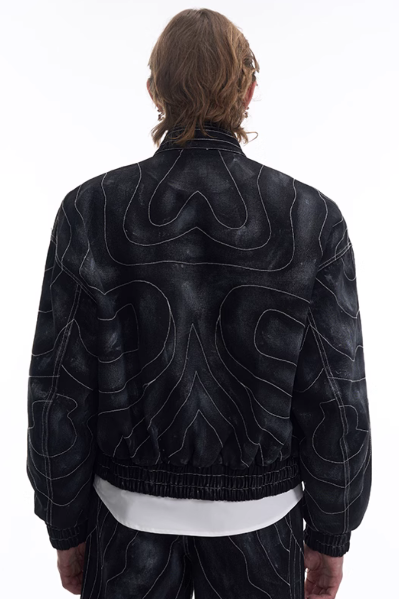 Washed Lined Oversized Denim Jacket