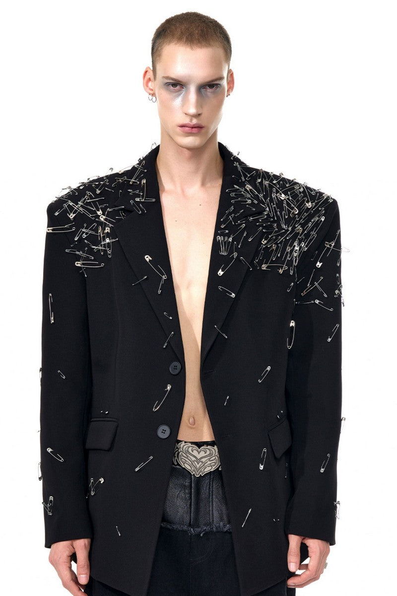 Handmade Pin Detail Blazer
