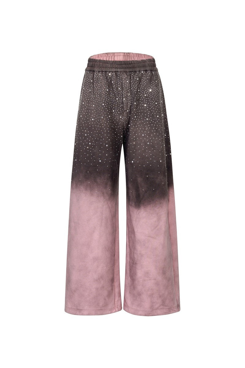 Rhinestone Galaxy Fleece Sweatpants