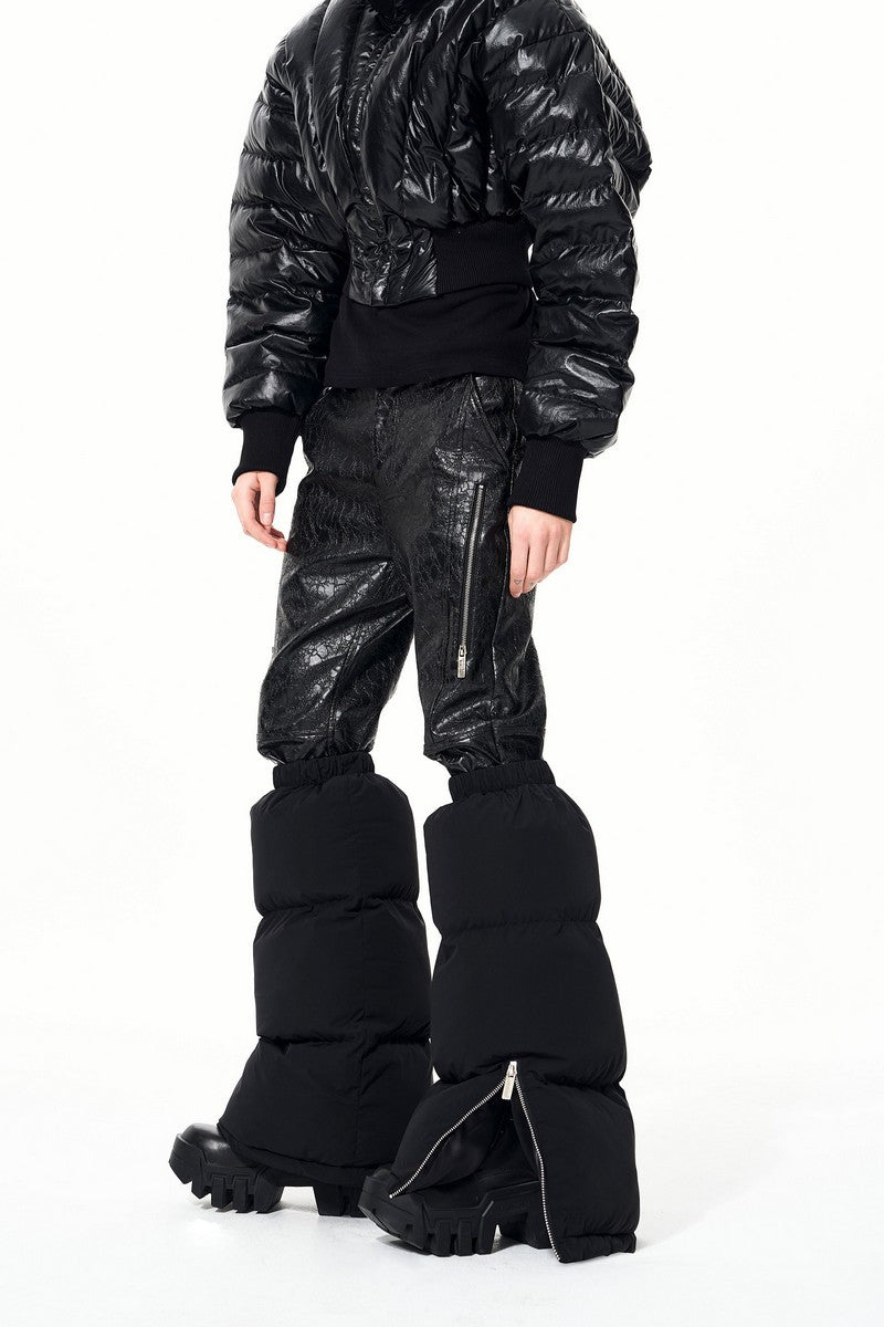 Fleece Zipper Leg Warmers