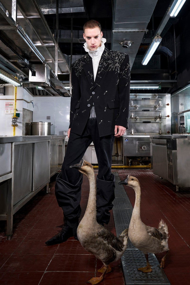 Handmade Pin Detail Blazer