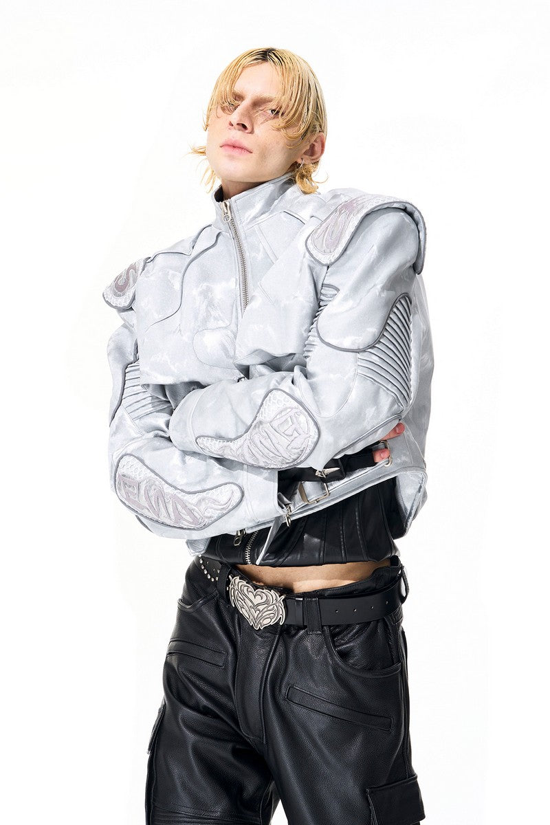 Silver Moto Dragon Jacket