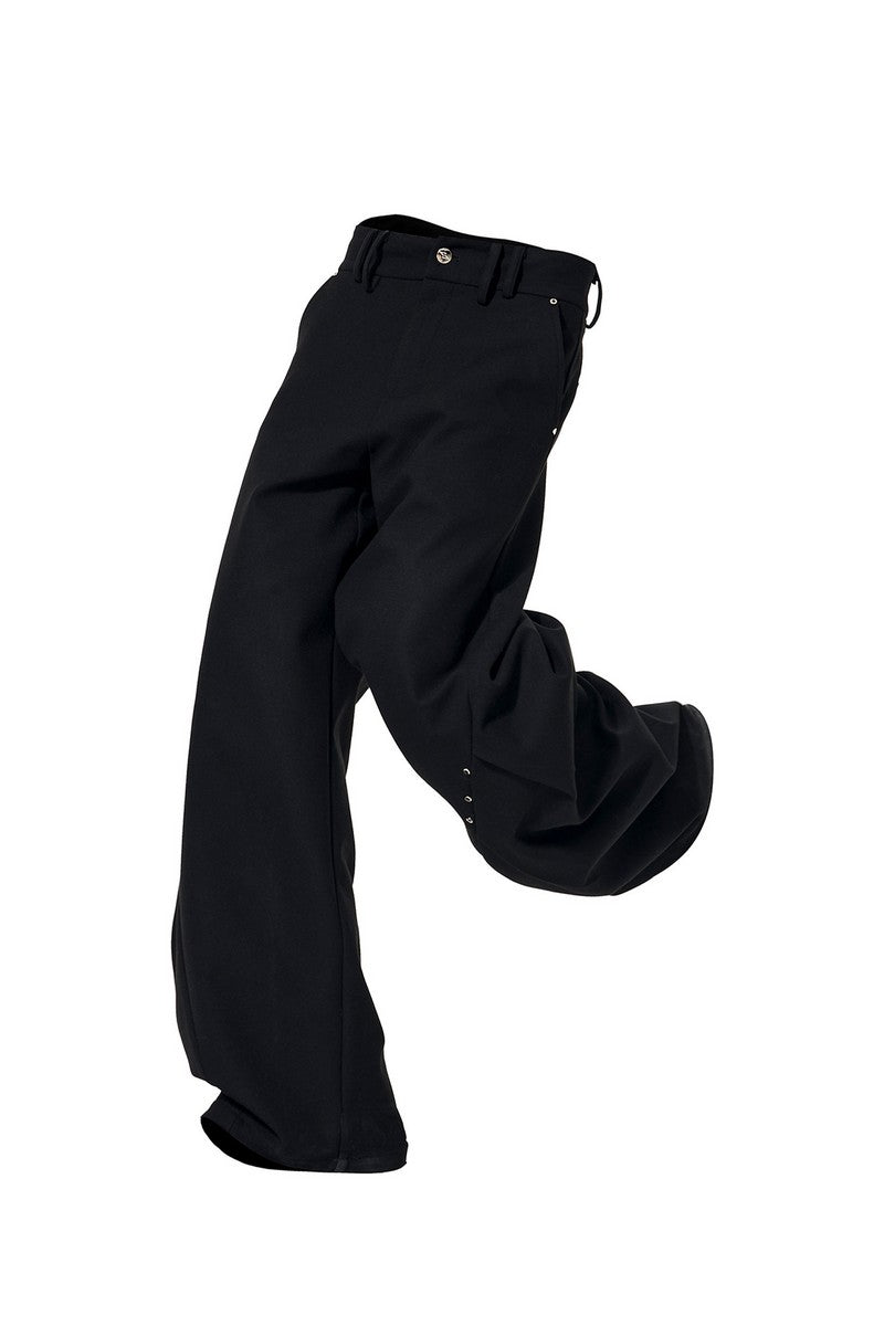 Deconstructed Wool Dagger Pants