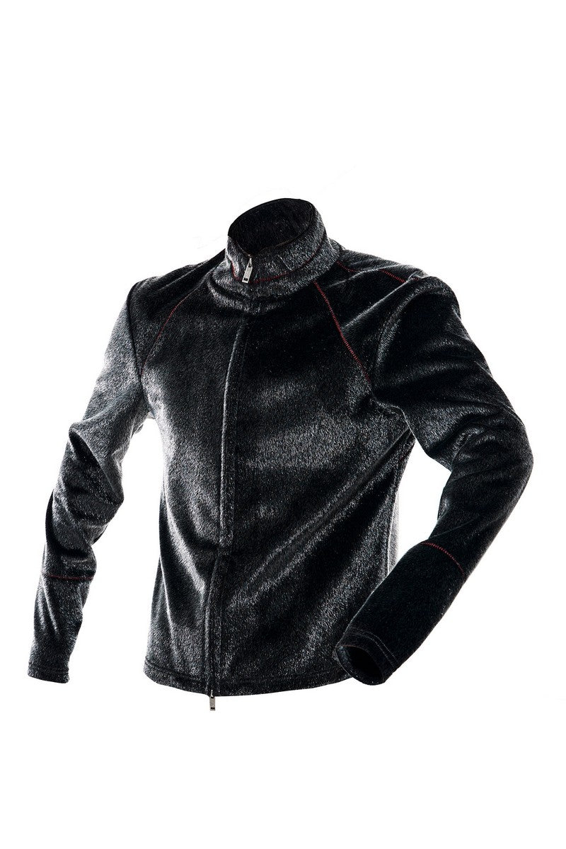 Faux Pony Hair Fur Jacket