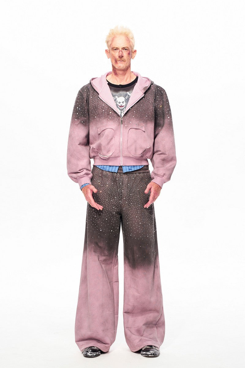 Rhinestone Galaxy Fleece Hoodie