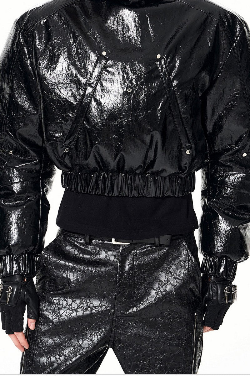 Deconstructed Zip Puffer Jacket