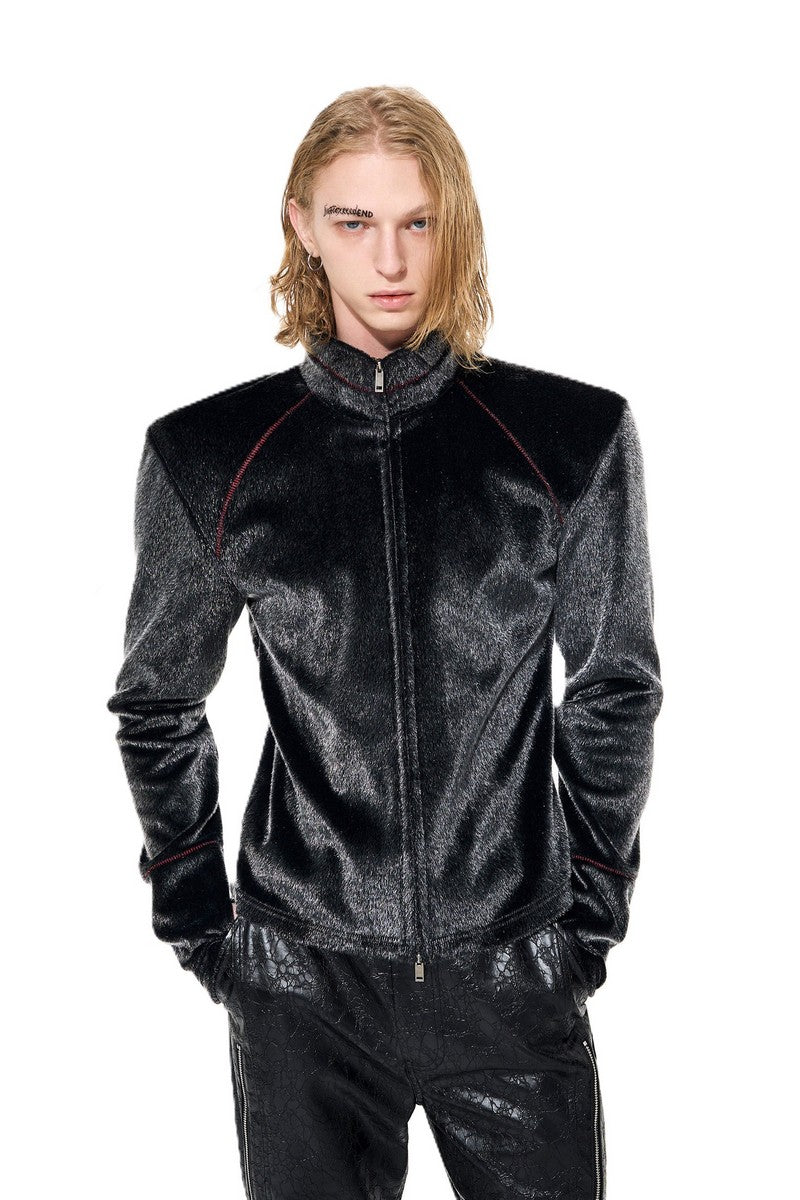 Faux Pony Hair Fur Jacket