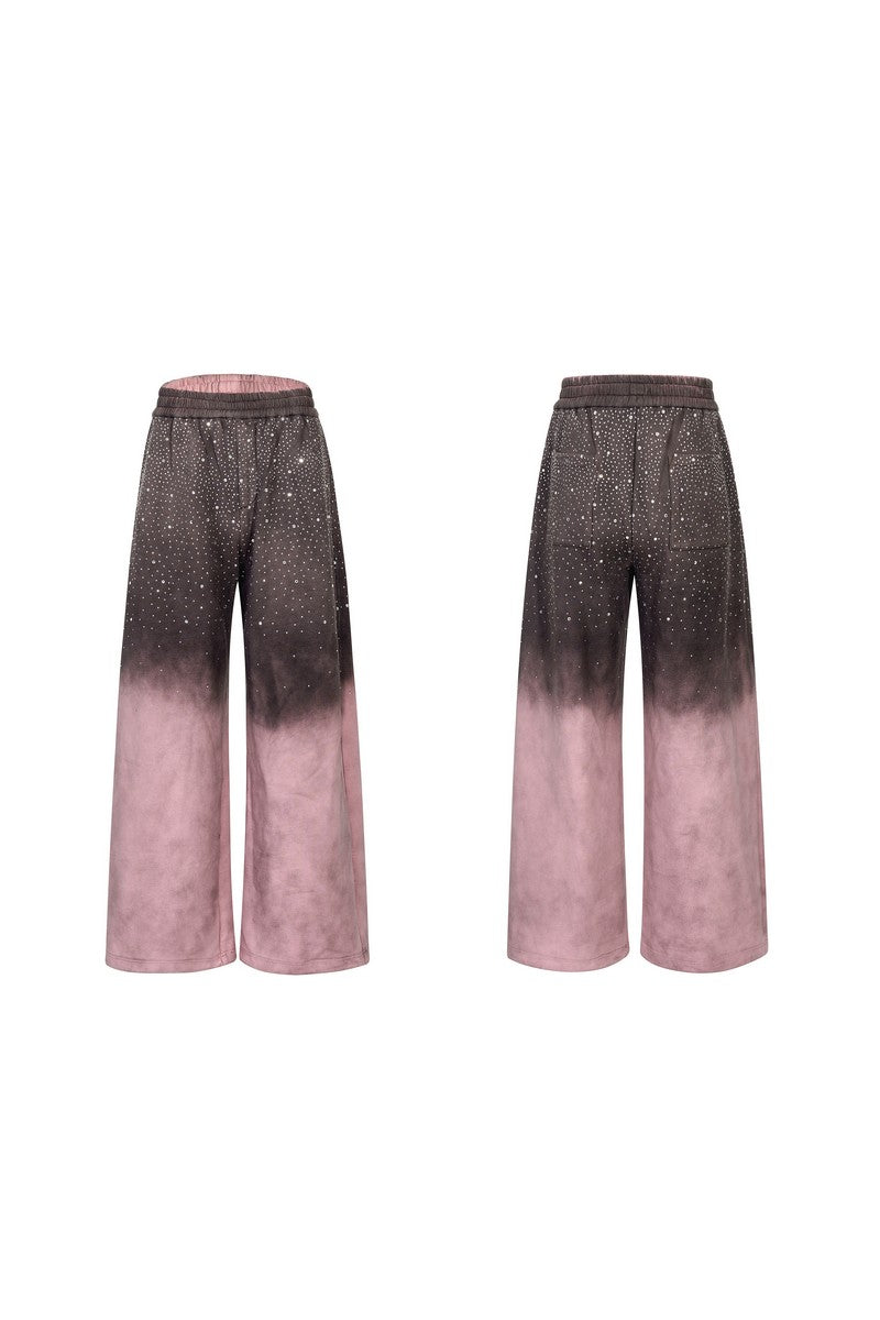 Rhinestone Galaxy Fleece Sweatpants