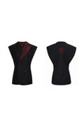 Double Breasted Fitted Suit Vest