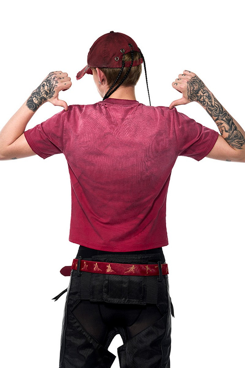 Distressed Chinese Graphic Tee