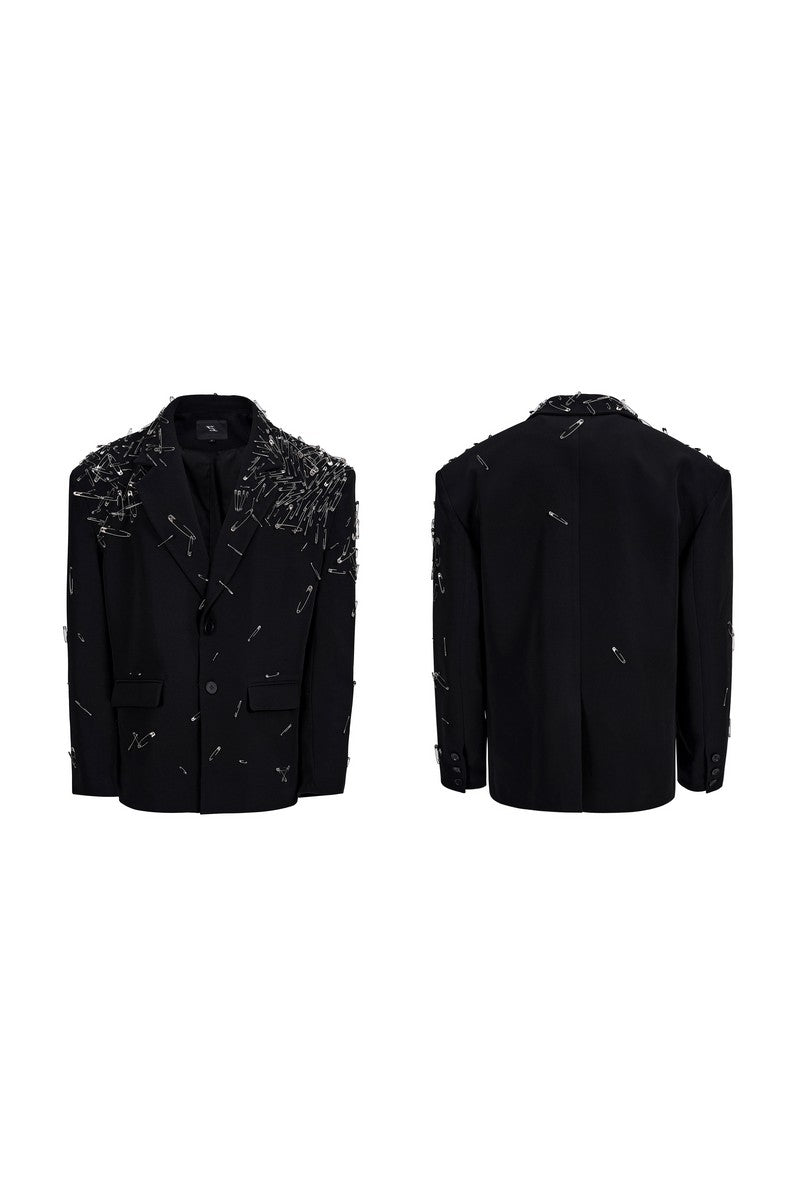 Handmade Pin Detail Blazer