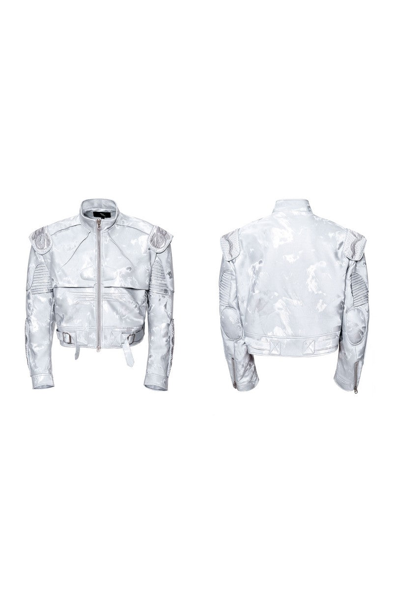 Silver Moto Dragon Jacket