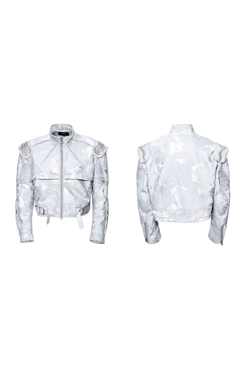 Cyberpunk Moto Leather Jacket