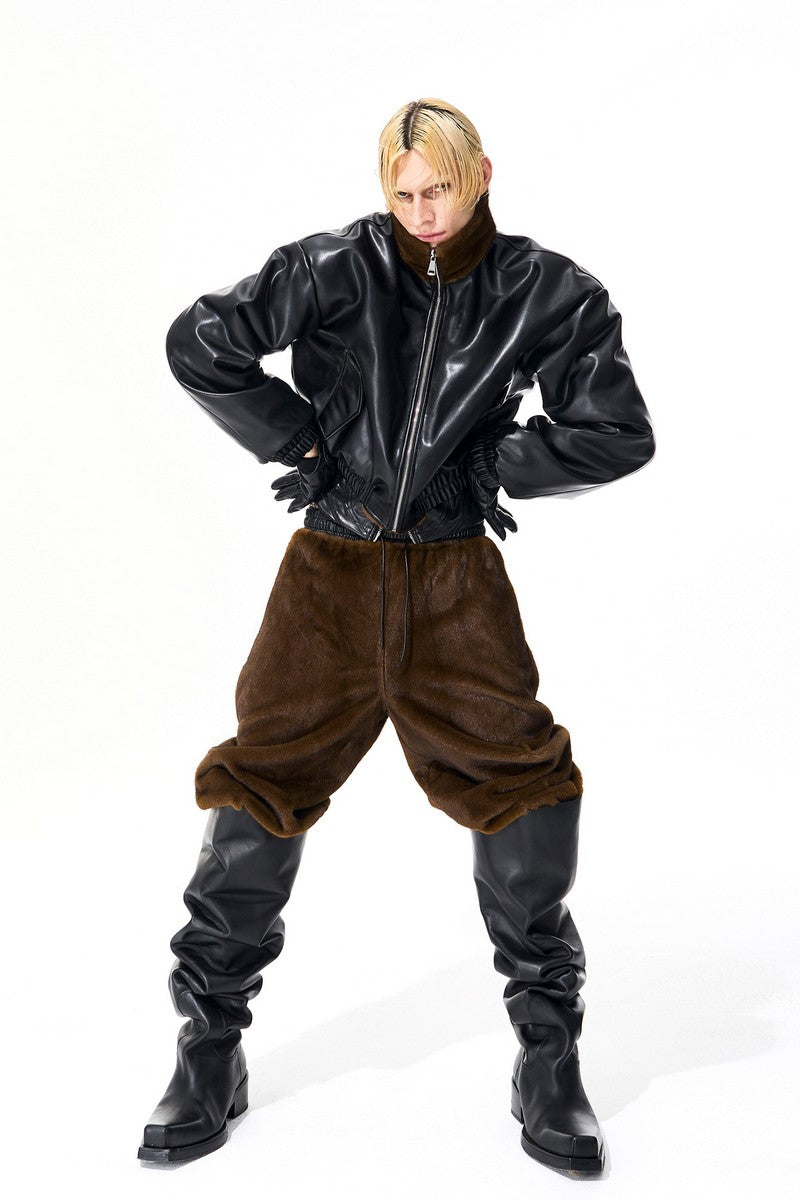 Reversible Faux Fur Bomber Jacket