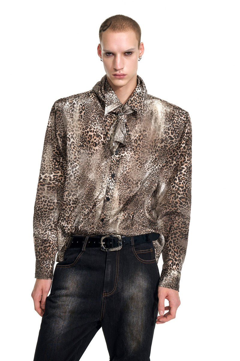 Leopard Print Padded Shirt
