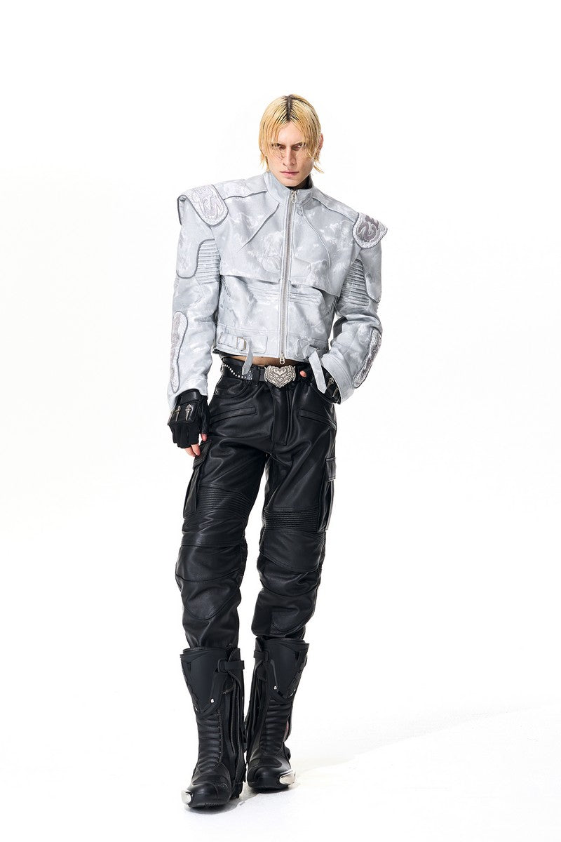Silver Moto Dragon Jacket