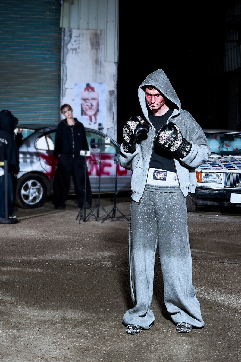 Rhinestone Galaxy Fleece Hoodie