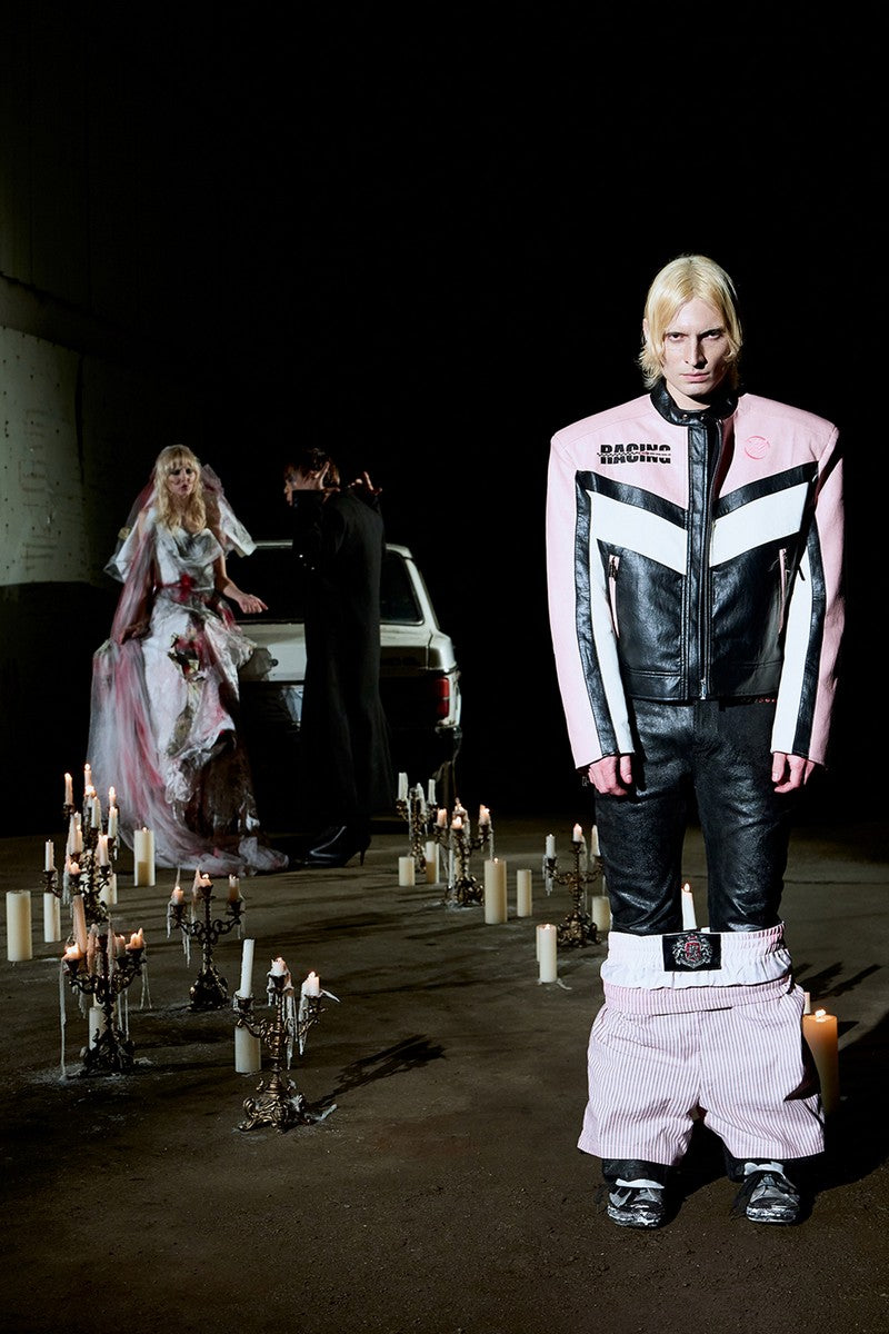 Padded Pink Moto Jacket