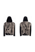 Distressed Layered Knit Hoodie