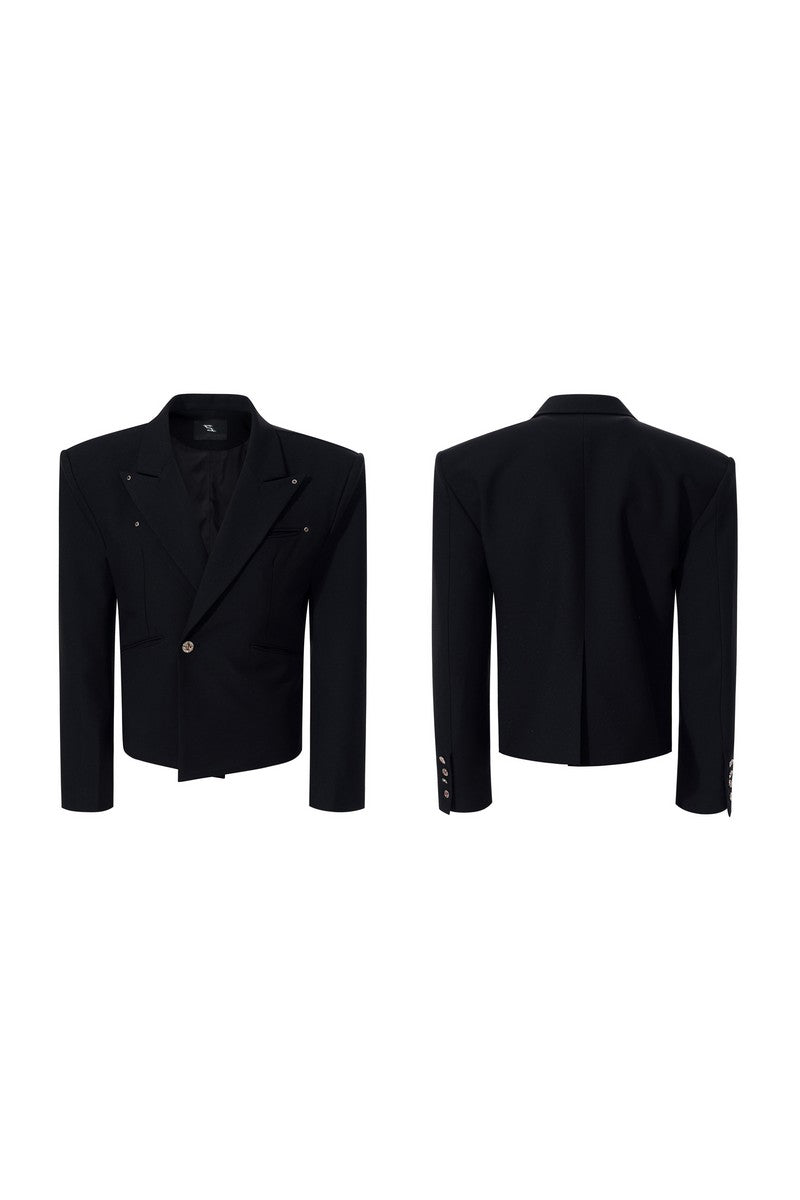 Cropped Tailored Blazer