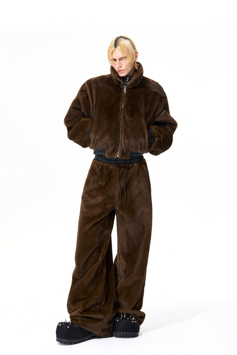 Reversible Faux Fur Bomber Jacket