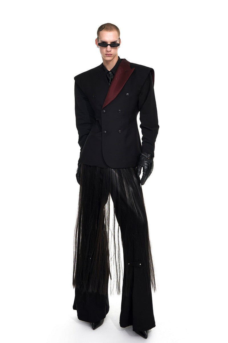 Double Breasted Fitted Suit Vest