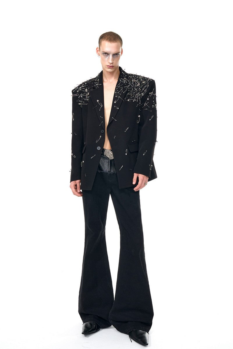 Handmade Pin Detail Blazer