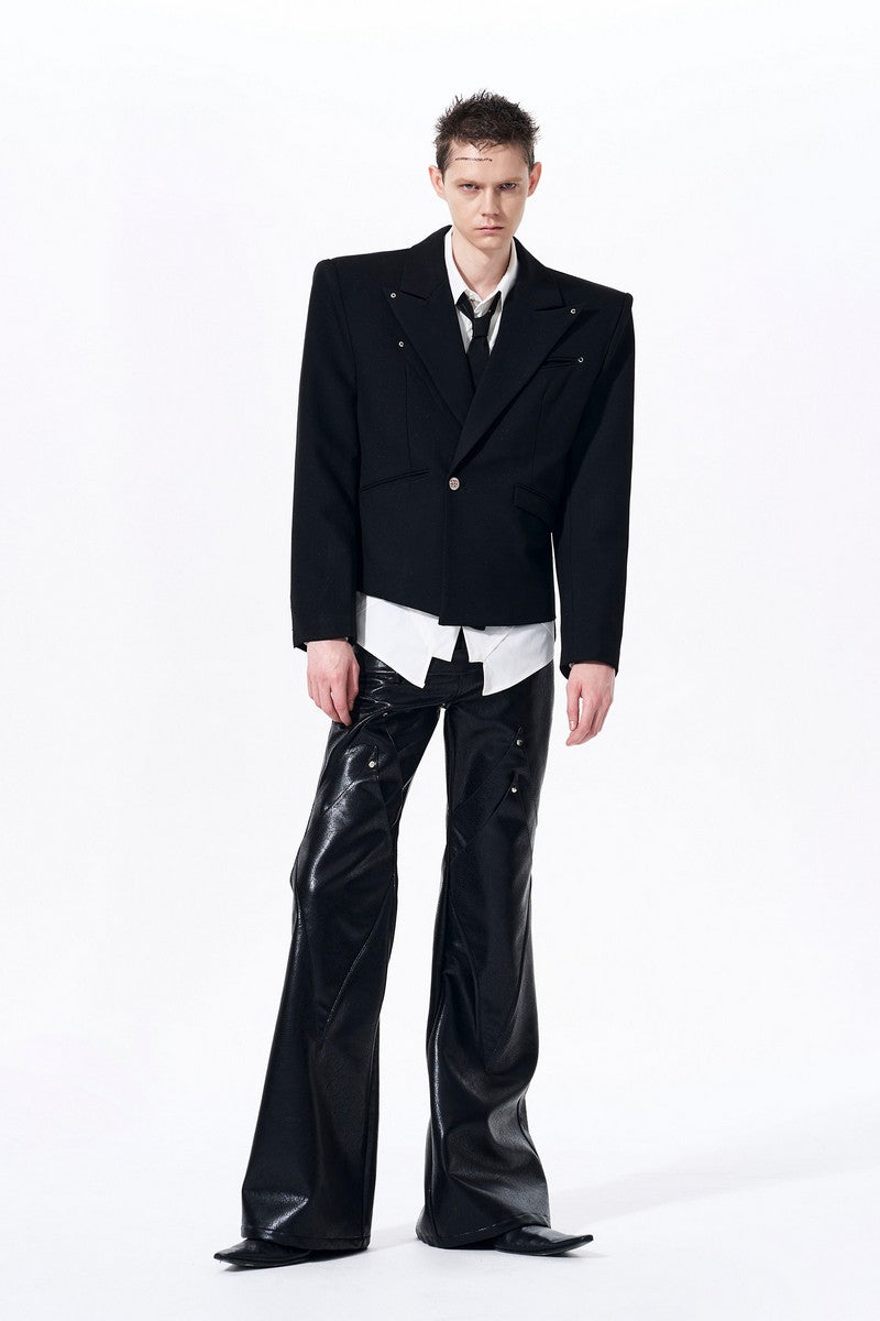 Cropped Tailored Blazer