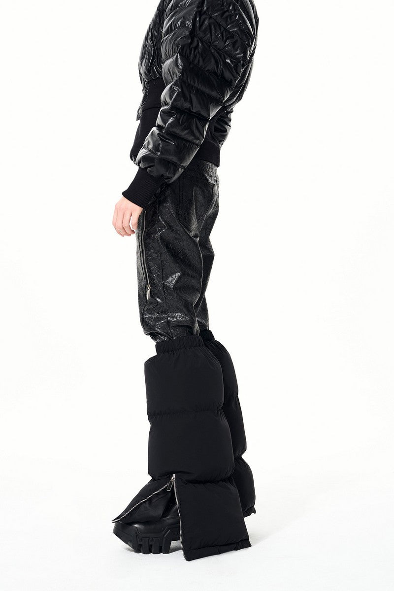 Fleece Zipper Leg Warmers