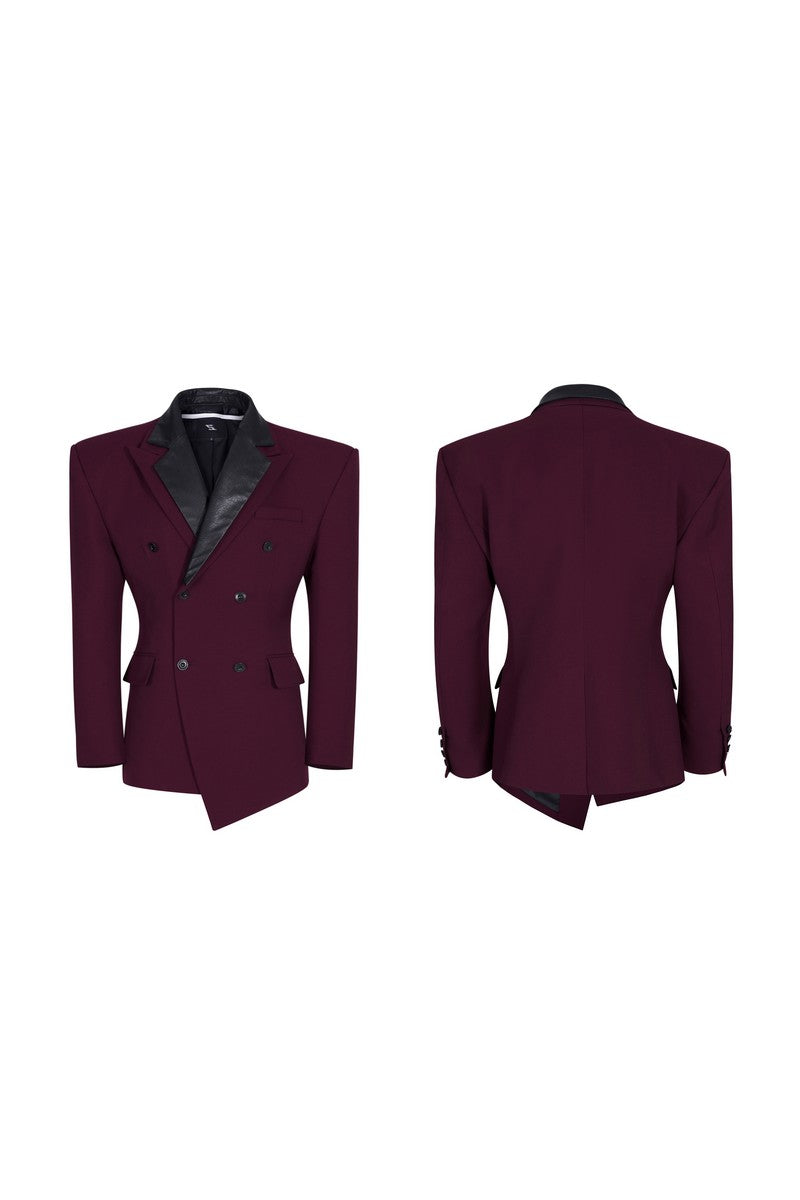 Structured Wool Blend Blazer