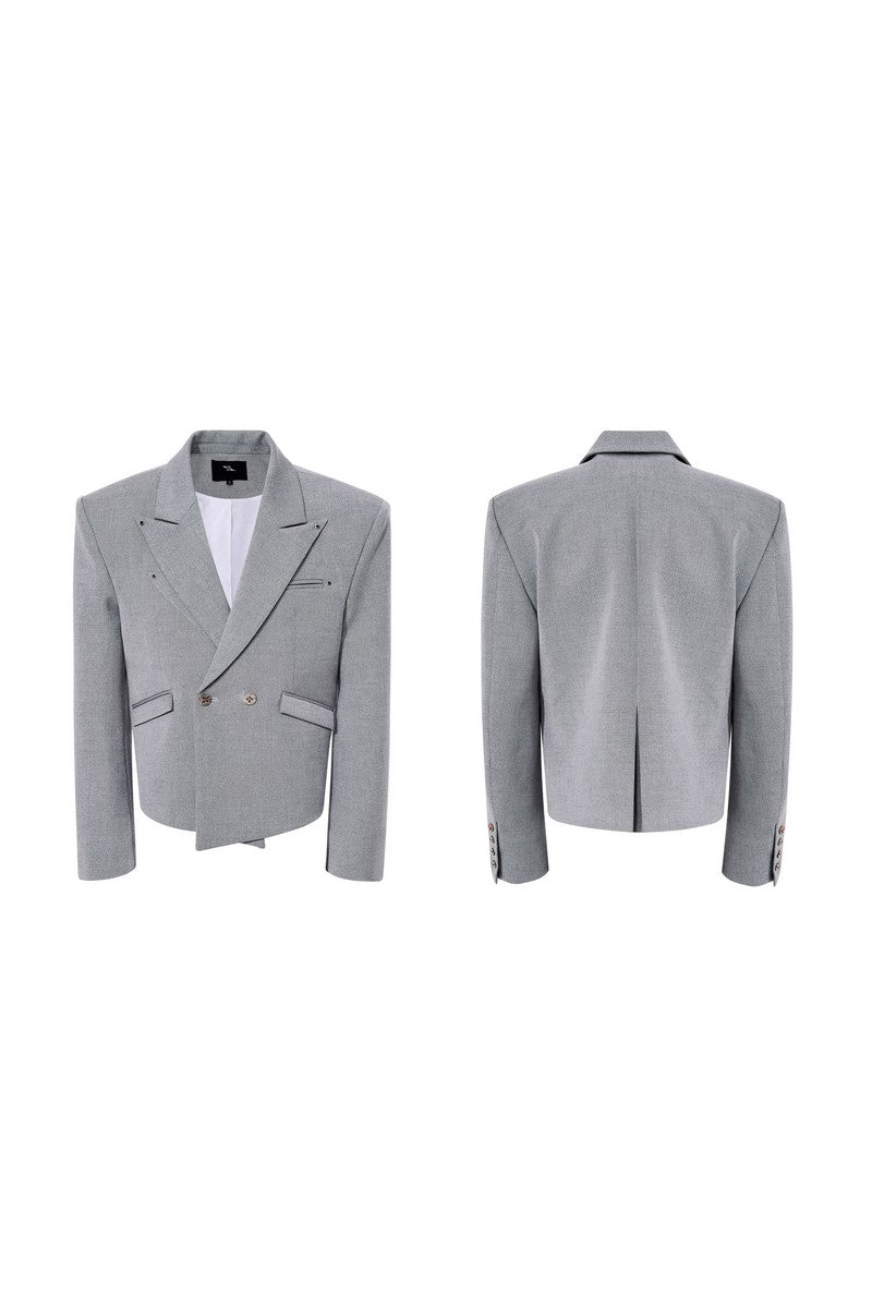 Cropped Tailored Blazer