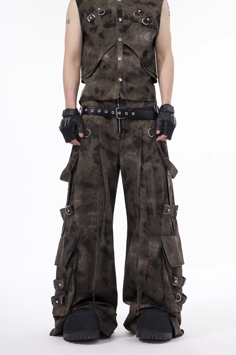 Camo Strap Cargo Jeans