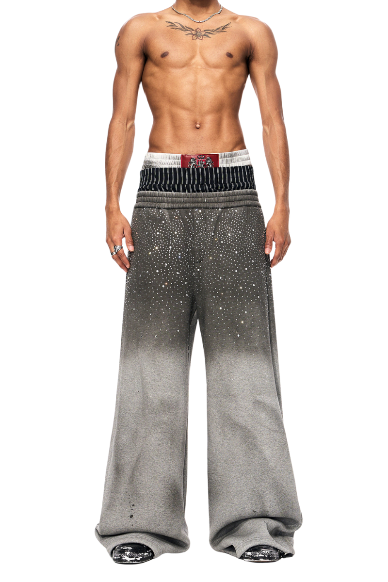 Rhinestone Galaxy Fleece Sweatpants
