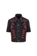 3D Skeleton Denim Jacket