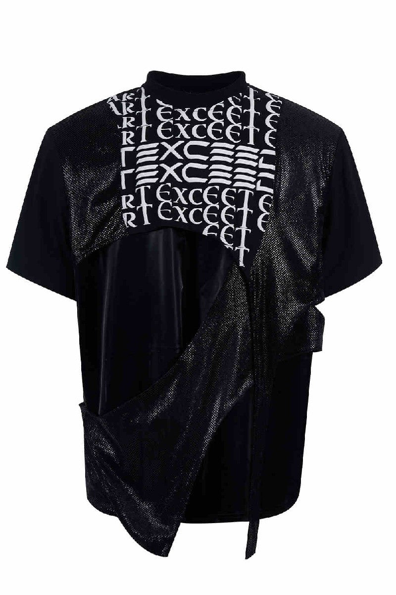 Deconstructed Letter Print Tee