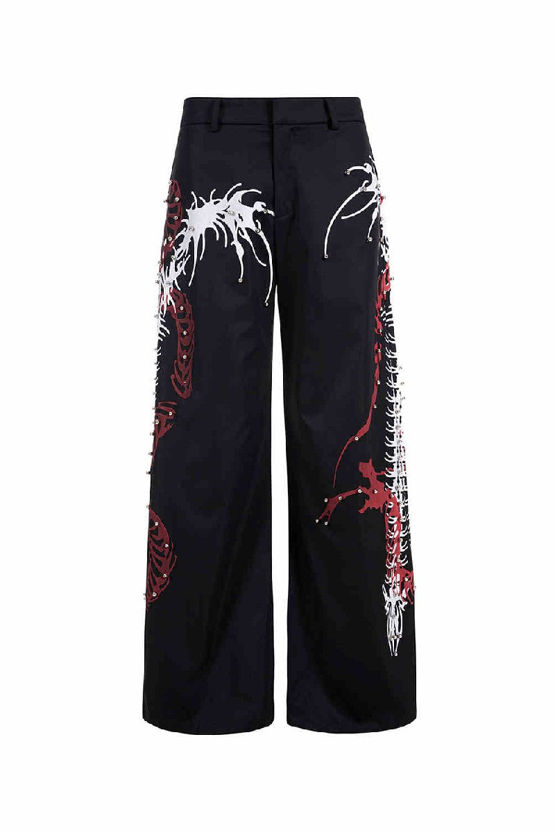 Snake Spine Studded Trousers