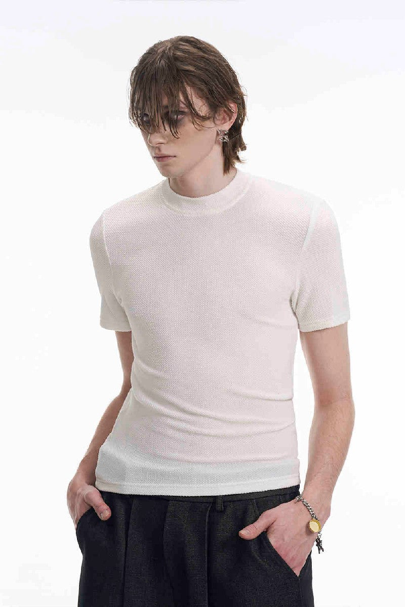 Black Slim Fit Stretch T-Shirt