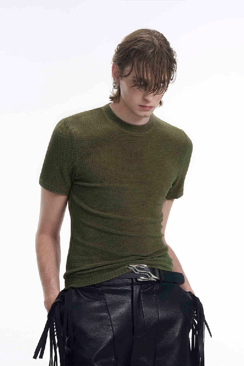 Black Slim Fit Stretch T-Shirt