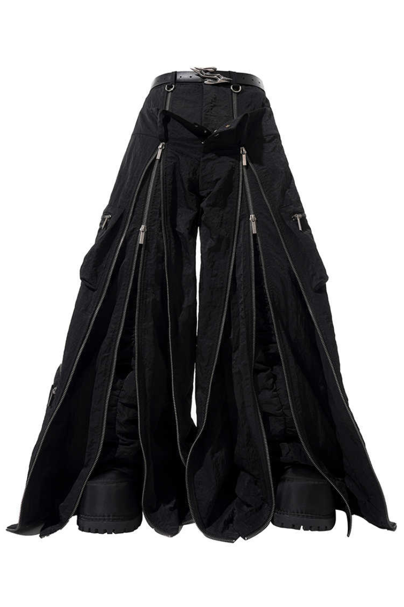 Zippered Multi Pocket Cargo Pants