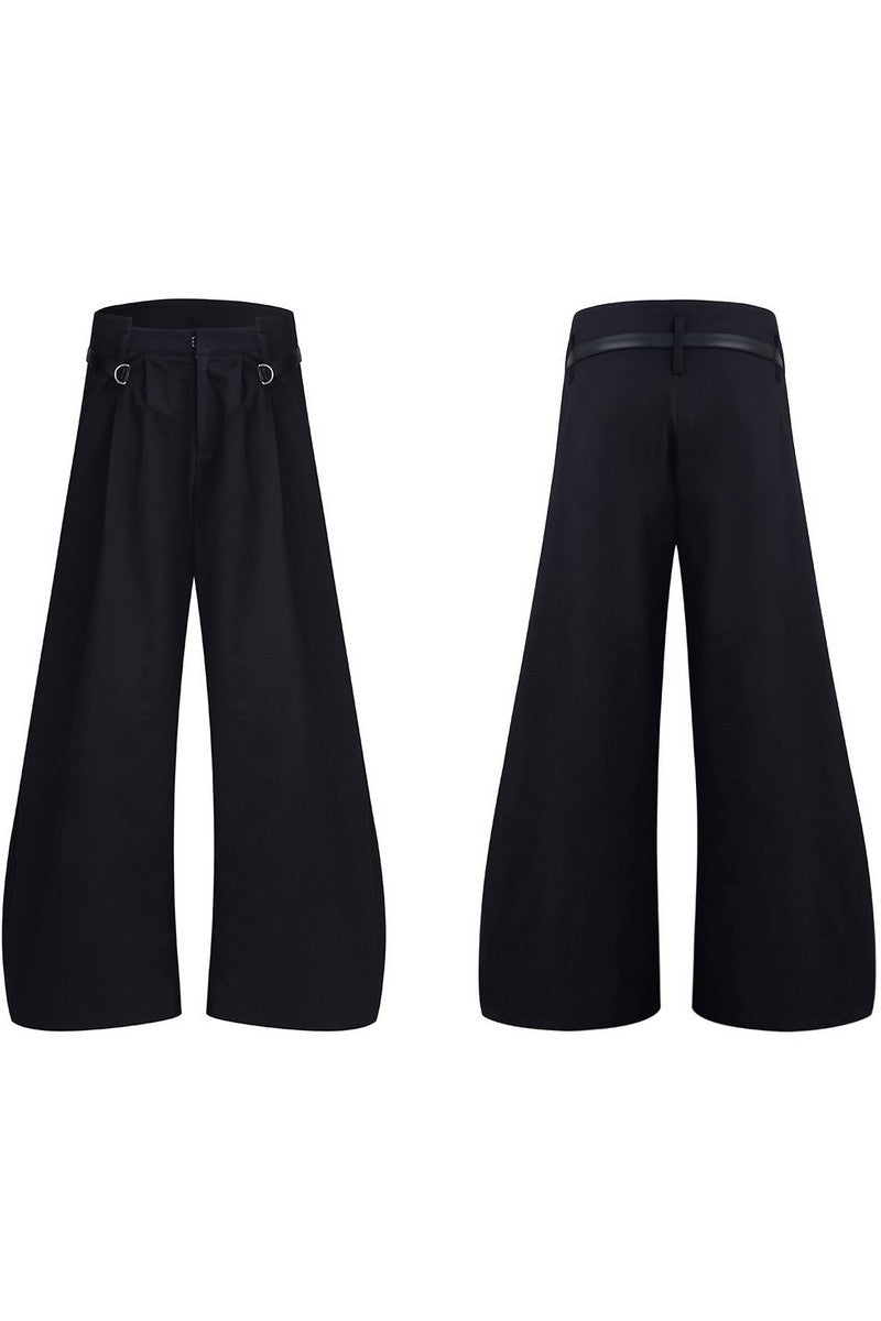 Curved Blade Wide Pants
